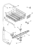 Upper dishrack and water feed parts