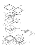 Refrigerator shelf parts