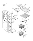 Freezer liner parts