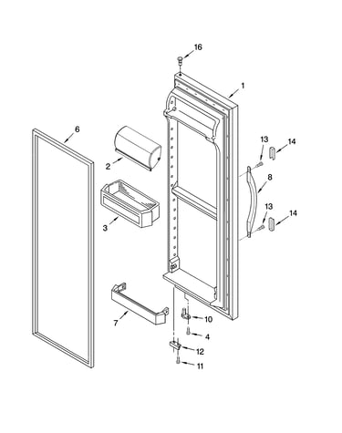 Refrigerator door parts