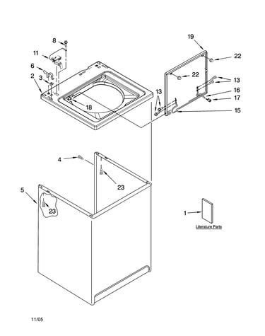 Top and cabinet parts