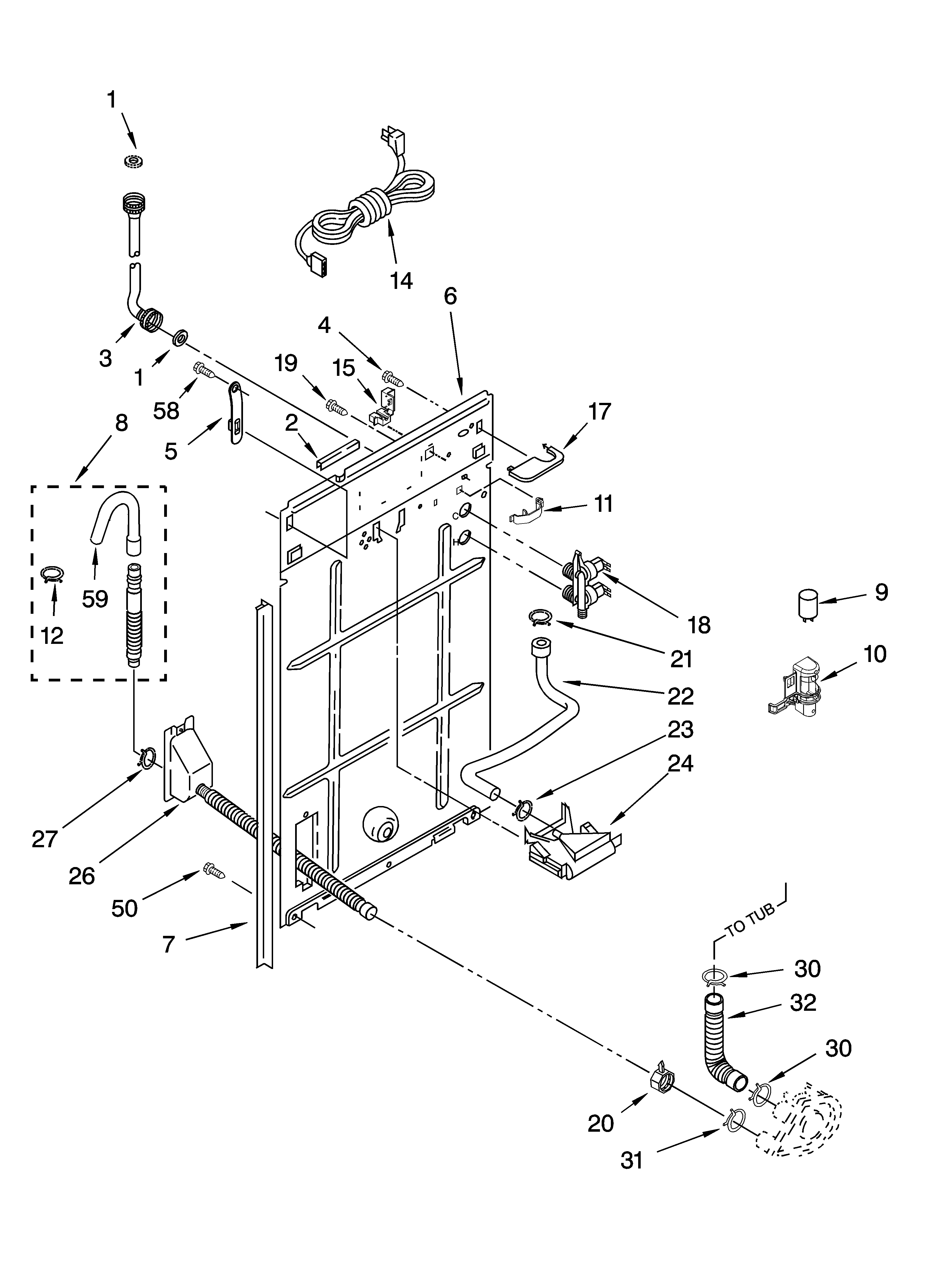 Rear panel parts