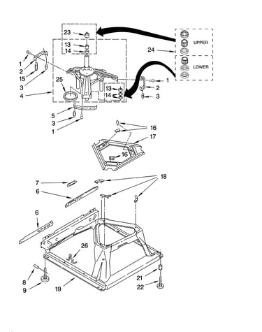 Machine base parts