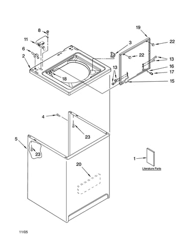 Top and cabinet parts
