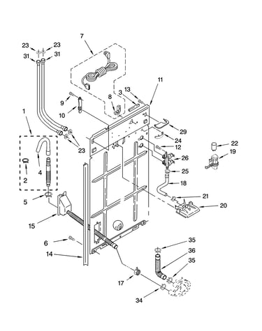 Rear panel parts