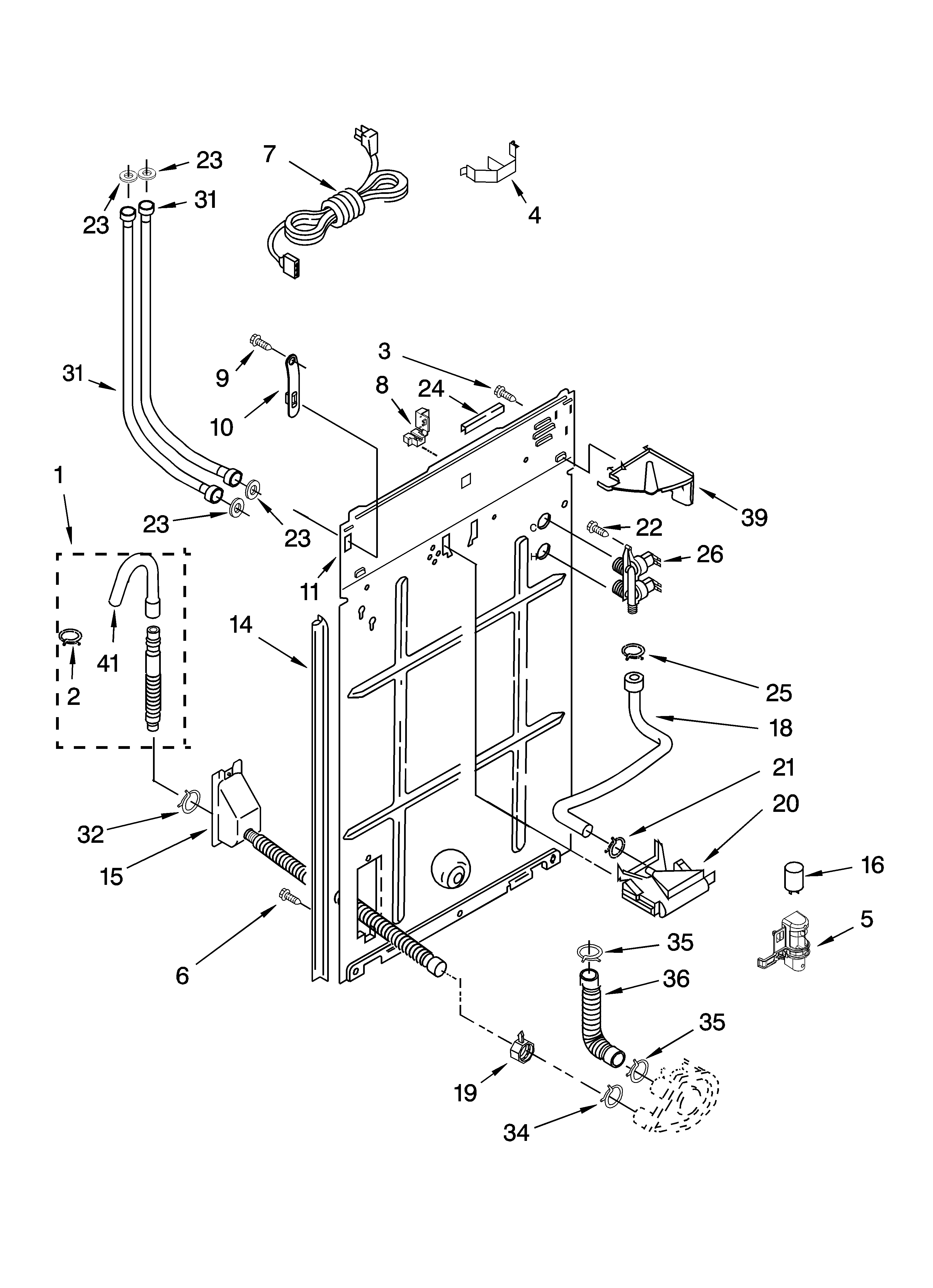 Rear panel parts