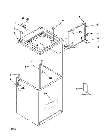 Top and cabinet parts