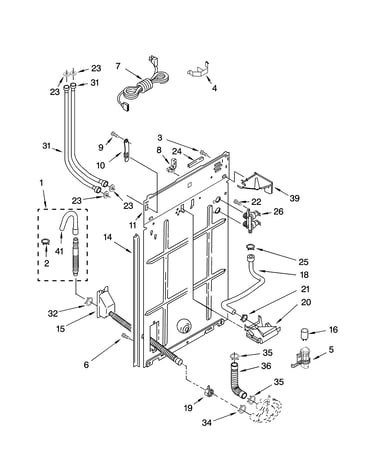 Rear panel parts