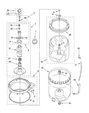 Agitator, basket and tub parts