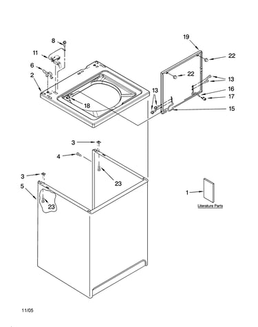Top and cabinet parts