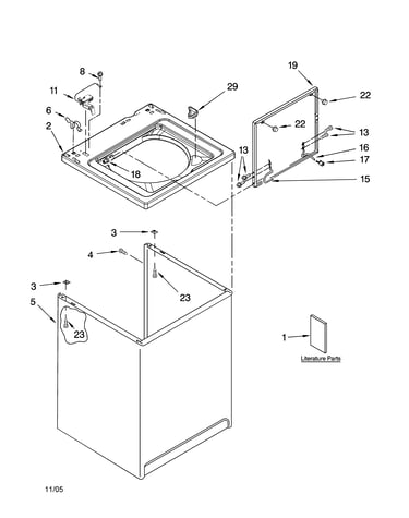 Top and cabinet parts