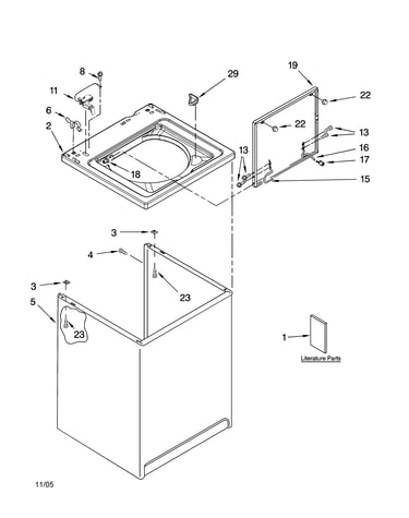 Top and cabinet parts