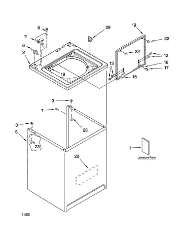 Top and cabinet parts