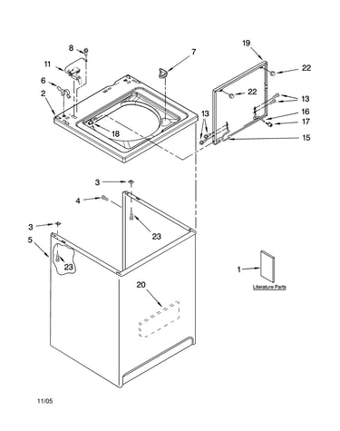 Top and cabinet parts