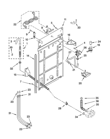 Rear panel parts