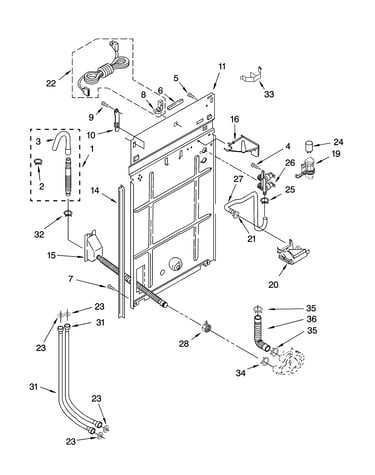 Rear panel parts