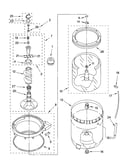 Agitator, basket and tub parts