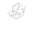 Kenmore 11080754003 washer top and lid parts diagram