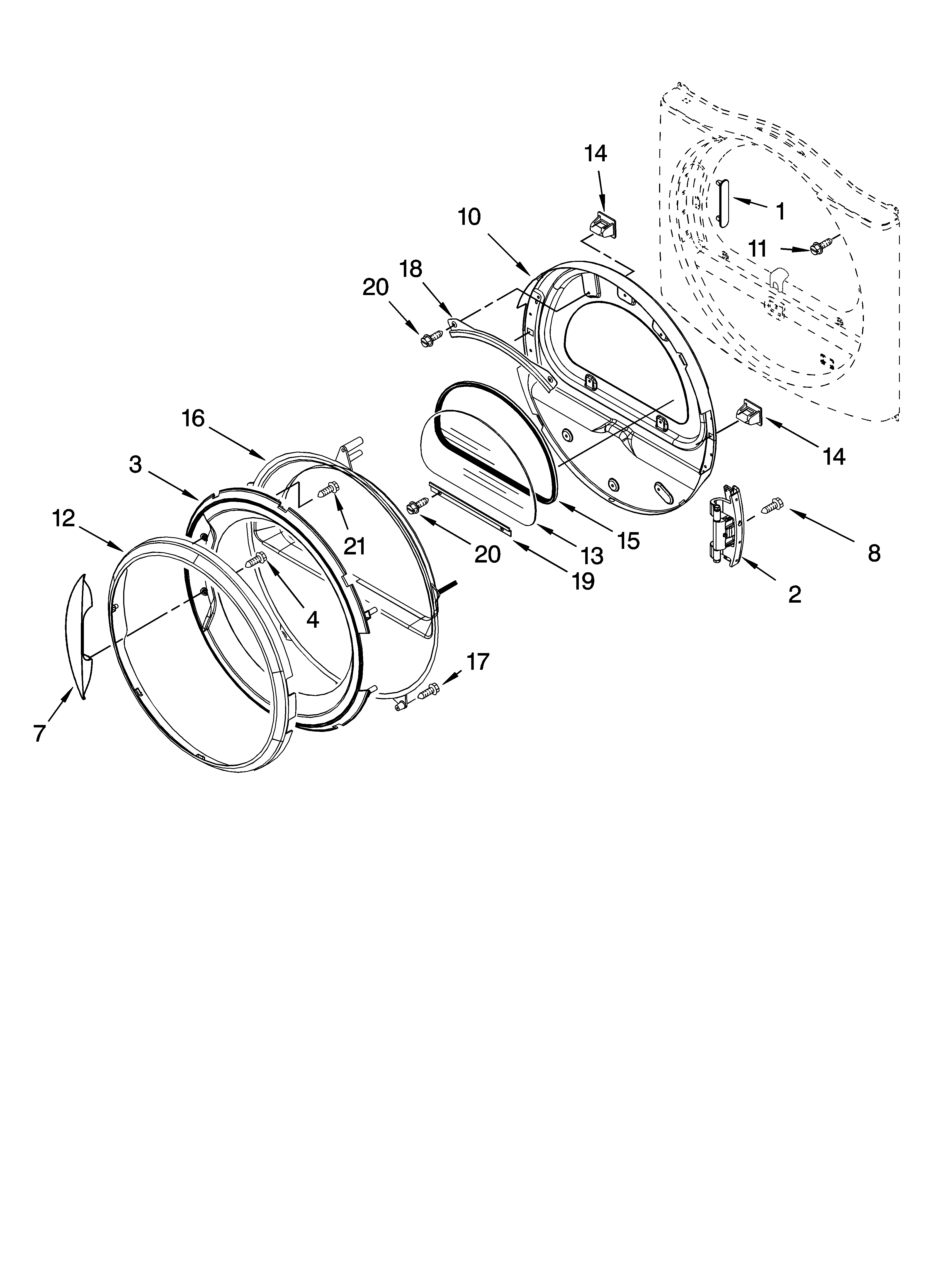Door parts, optional parts