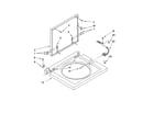 Kenmore 11088732795 washer top and lid parts diagram