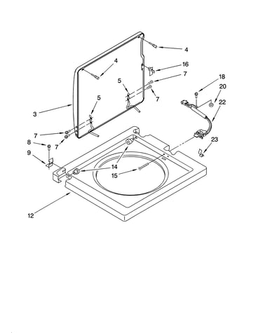 Washer top and lid parts