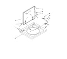 Kenmore 11098752795 washer top and lid parts diagram