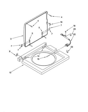 Washer top and lid parts