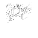 Kenmore 66515994401 frame and console parts diagram