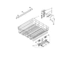 Kenmore 66516222500 upper rack and track parts diagram