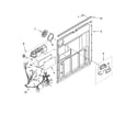 Kenmore 665743892 door and latch parts diagram