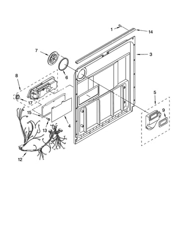 Door and latch parts