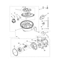 Kenmore 665743892 pump and motor parts diagram