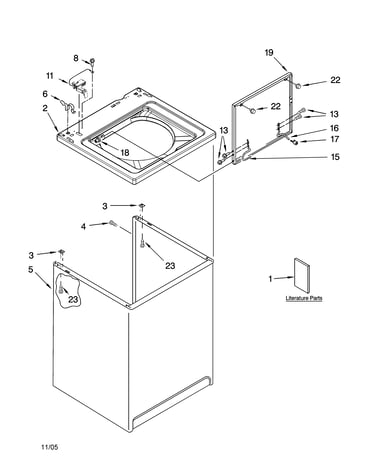Top and cabinet parts