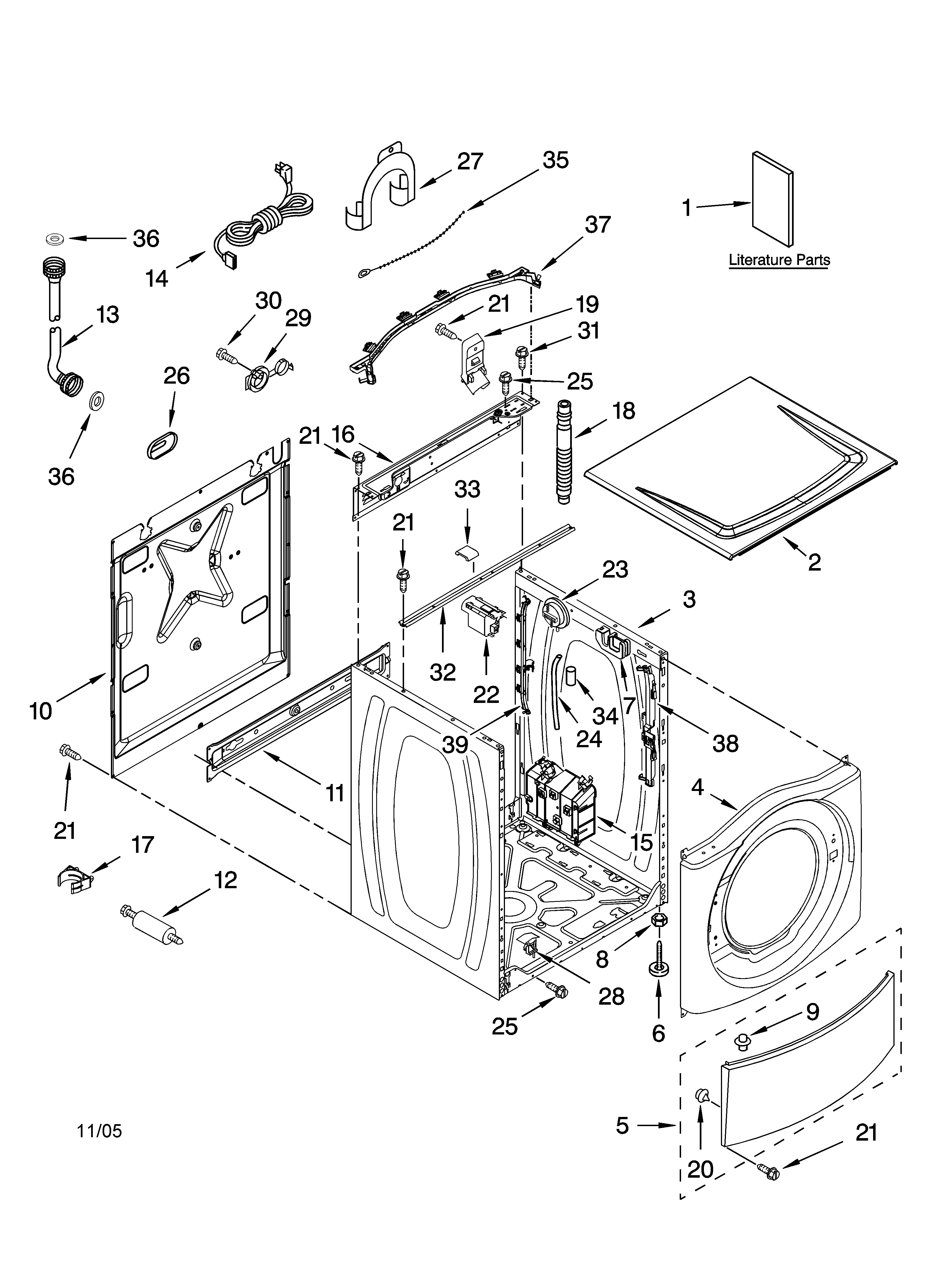 TOP AND CABINET PARTS