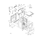 Kenmore 11046462501 top and cabinet parts diagram