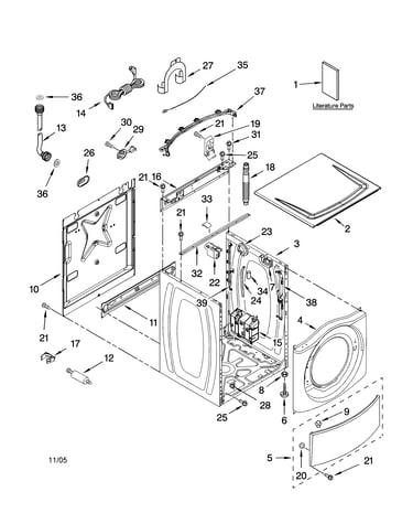 Top and cabinet parts