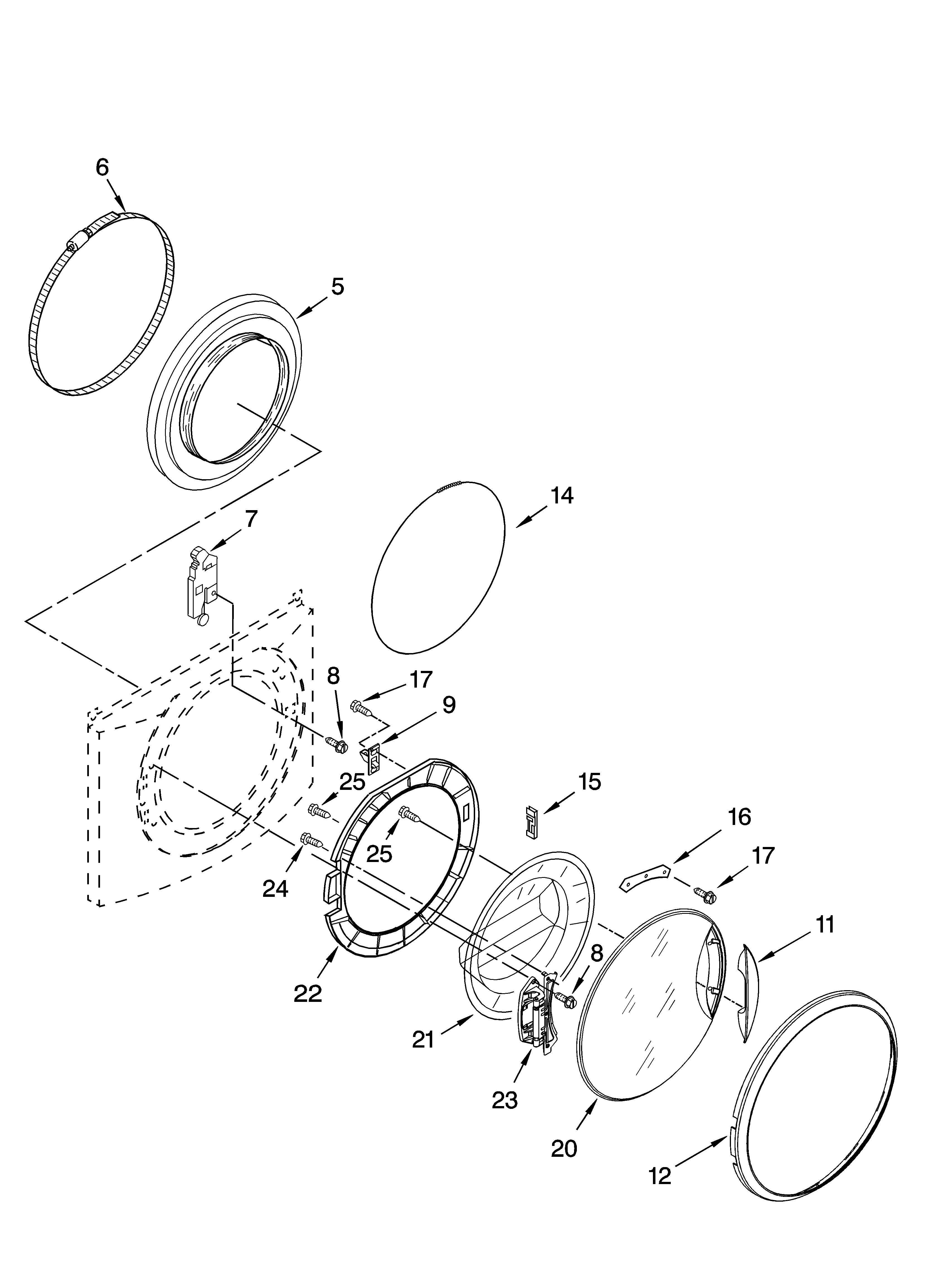 DOOR AND LATCH PARTS