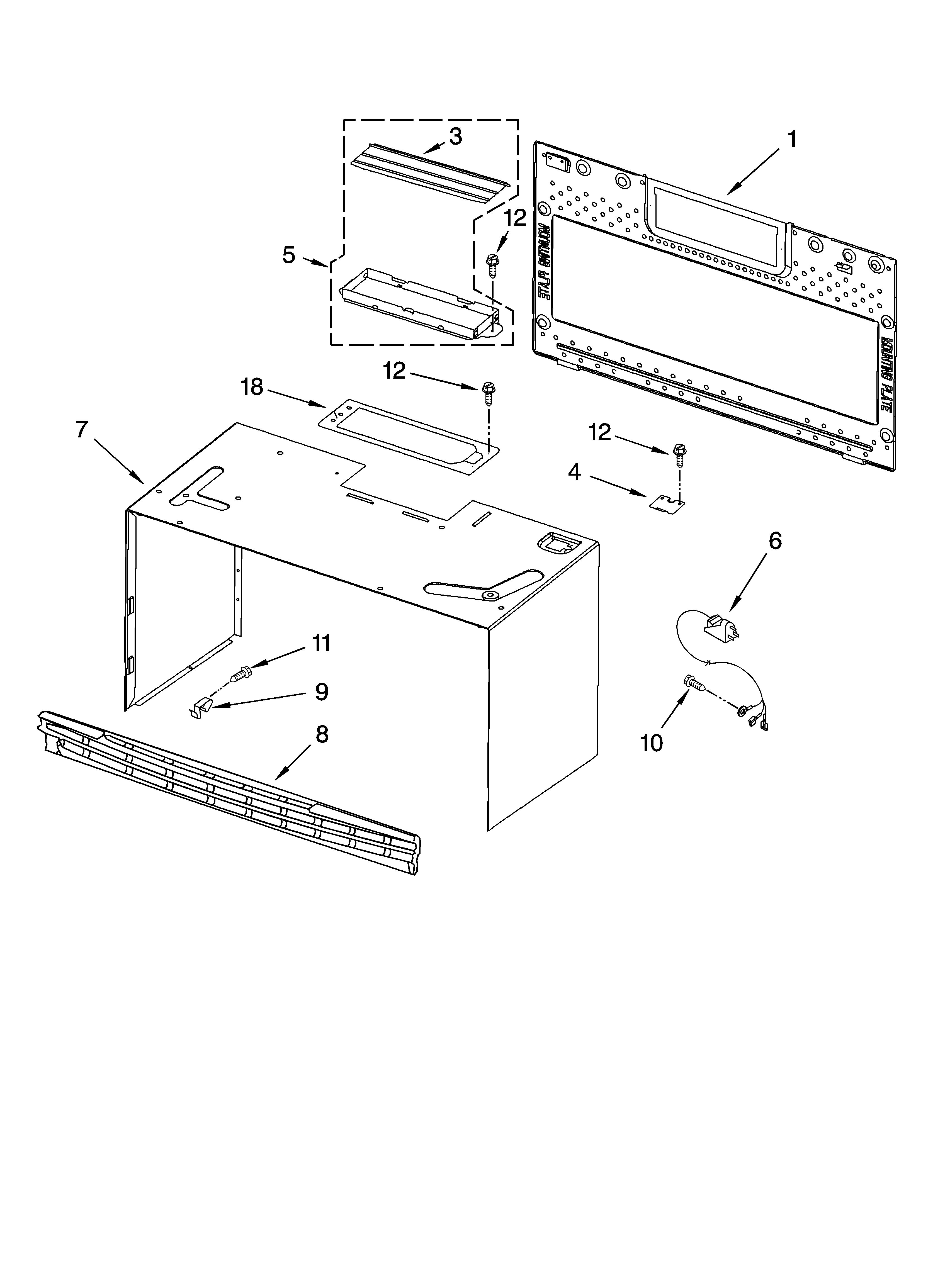 CABINET AND INSTALLATION PARTS