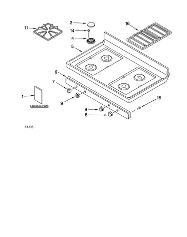 Cooktop parts