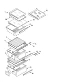 Refrigerator shelf parts