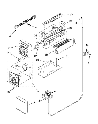 Icemaker parts, optional parts