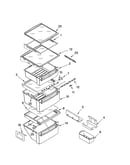 Refrigerator shelf parts