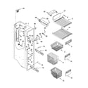 Kenmore Elite 10656703500 freezer liner parts diagram
