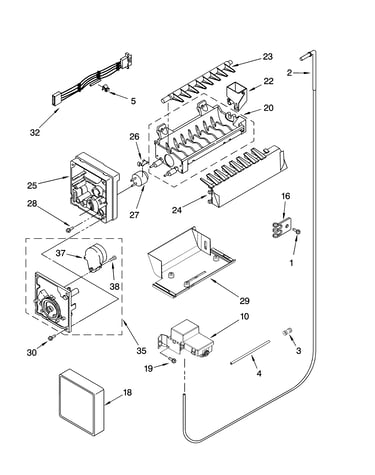 Icemaker parts, optional parts