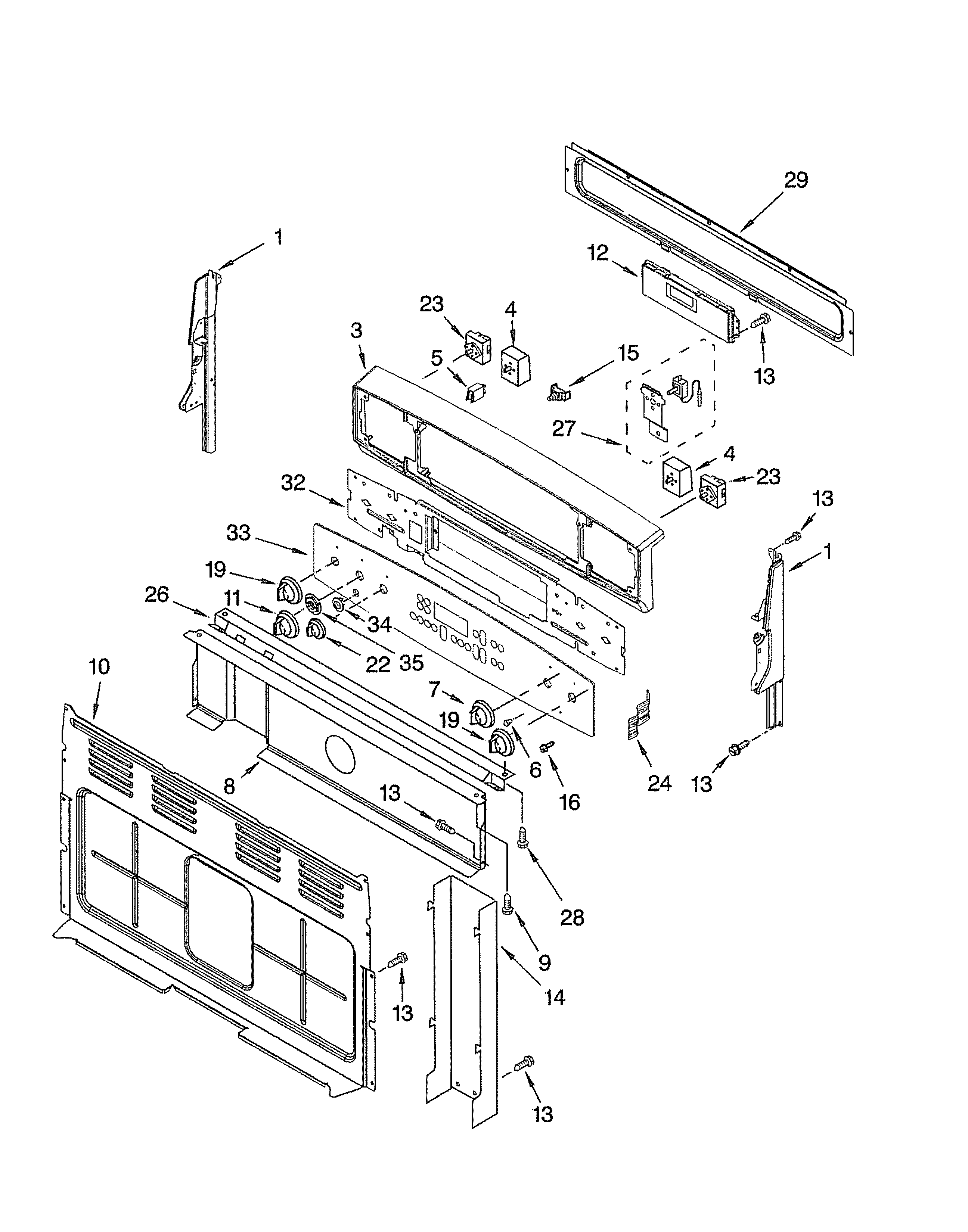 CONTROL PANEL PARTS