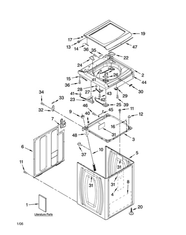 Top and cabinet parts