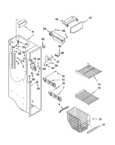 Freezer liner parts