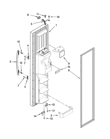Freezer door parts