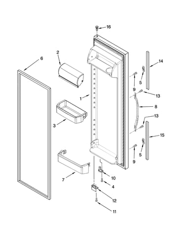 Refrigerator door parts