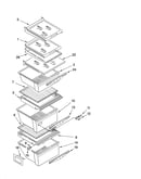 Refrigerator shelf parts